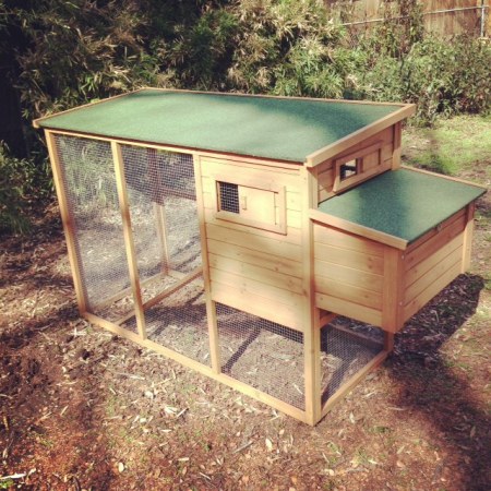 Our completed chicken coop!