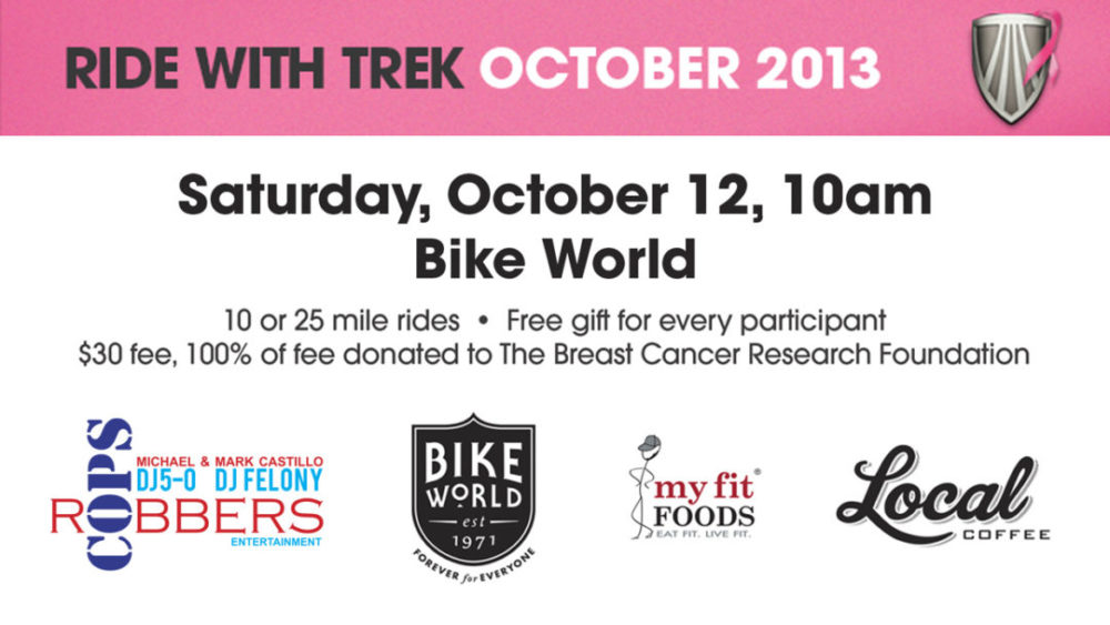 Breast Cancer Awareness Ride: Oct 12