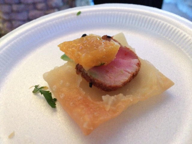 Culinaria 2014 Grand Tasting Paesanos' Tuna Carpaccio