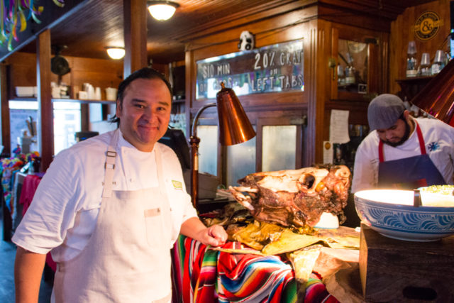 Chef Johnny Hernandez at Casa San Antonio at SXSW 2016. Photo by Matthew Niemann.