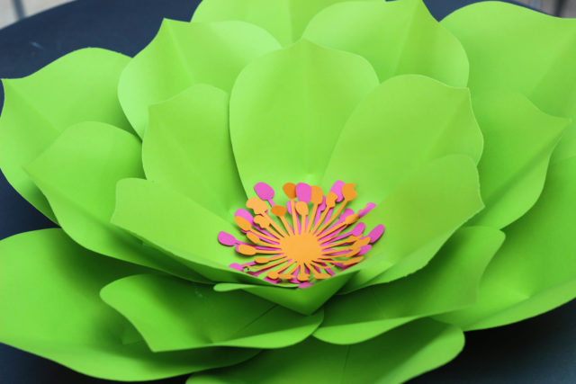 Green Flower Forever Petals by Vee
