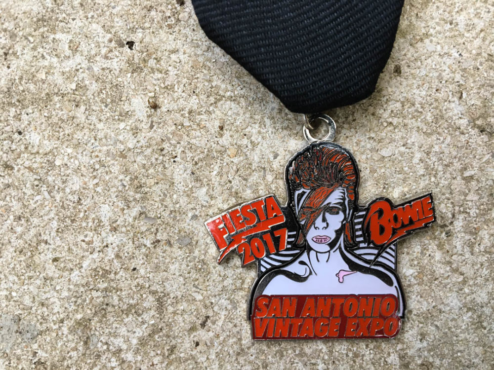 San Antonio Vintage Expo David Bowie Fiesta Medal 2017