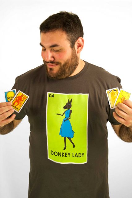 Donkey Lady Lotería shirt by BarbacoApparel.